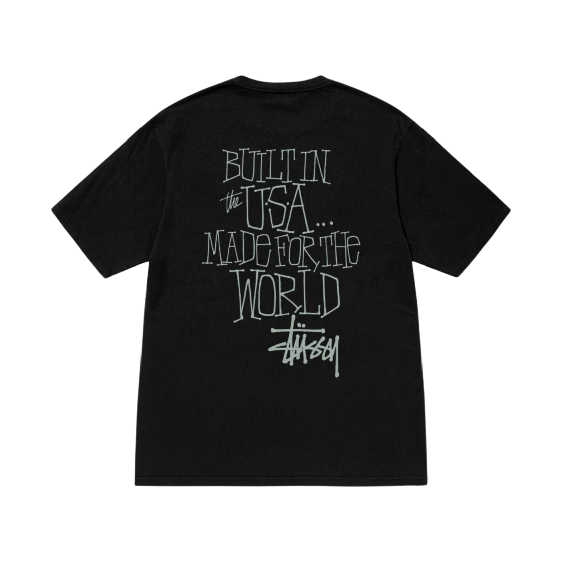 1905059 Stussy Built In USA Pigment Dyed T-Shirt Black