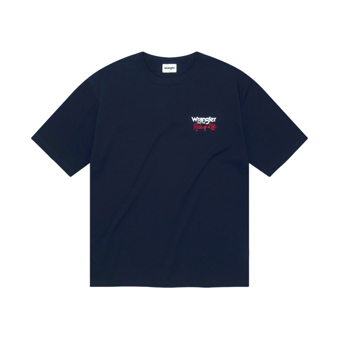 랭글러 카벨로고 슬로건 티셔츠 네이비(Wrangler Kabel Logo With Slogan T-Shirt Navy)