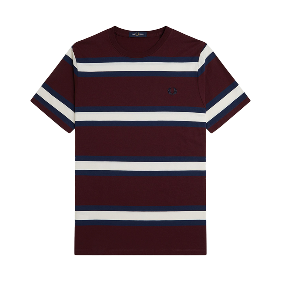 AFPM2519852-K22 Fred Perry Bold Stripe T-Shirt Oxblood