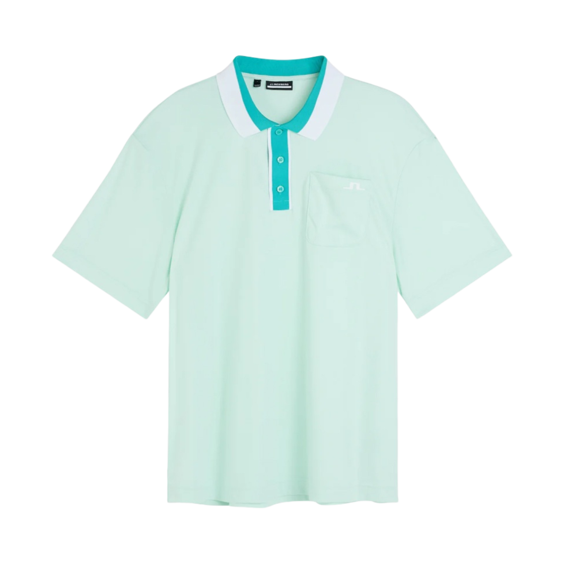 GMJT08408-M497 J.Lindeberg Sal Relaxed Polo Honeydew Melange