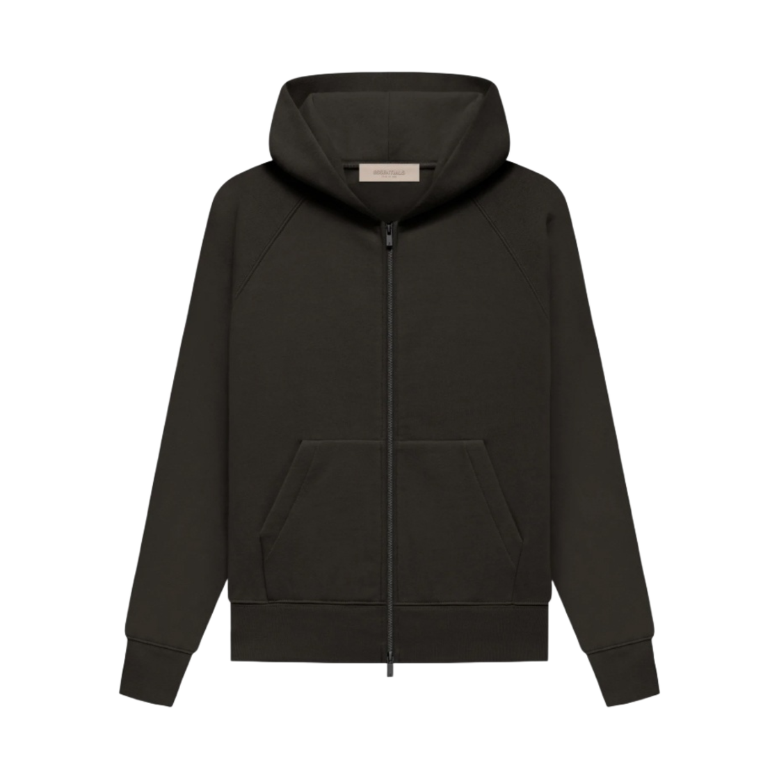 (키즈) 에센셜 풀 집 후드 오프 블랙 - 22FW