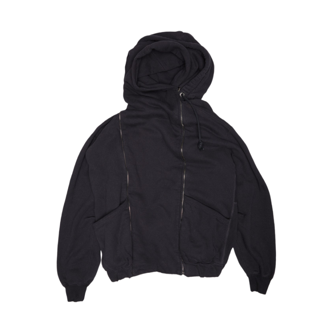 (W) R13 릴리언 오버사이즈드 스웨트 파카 블랙 플리스((W) R13 Lillian Oversized Sweat Parka Black Fleece)