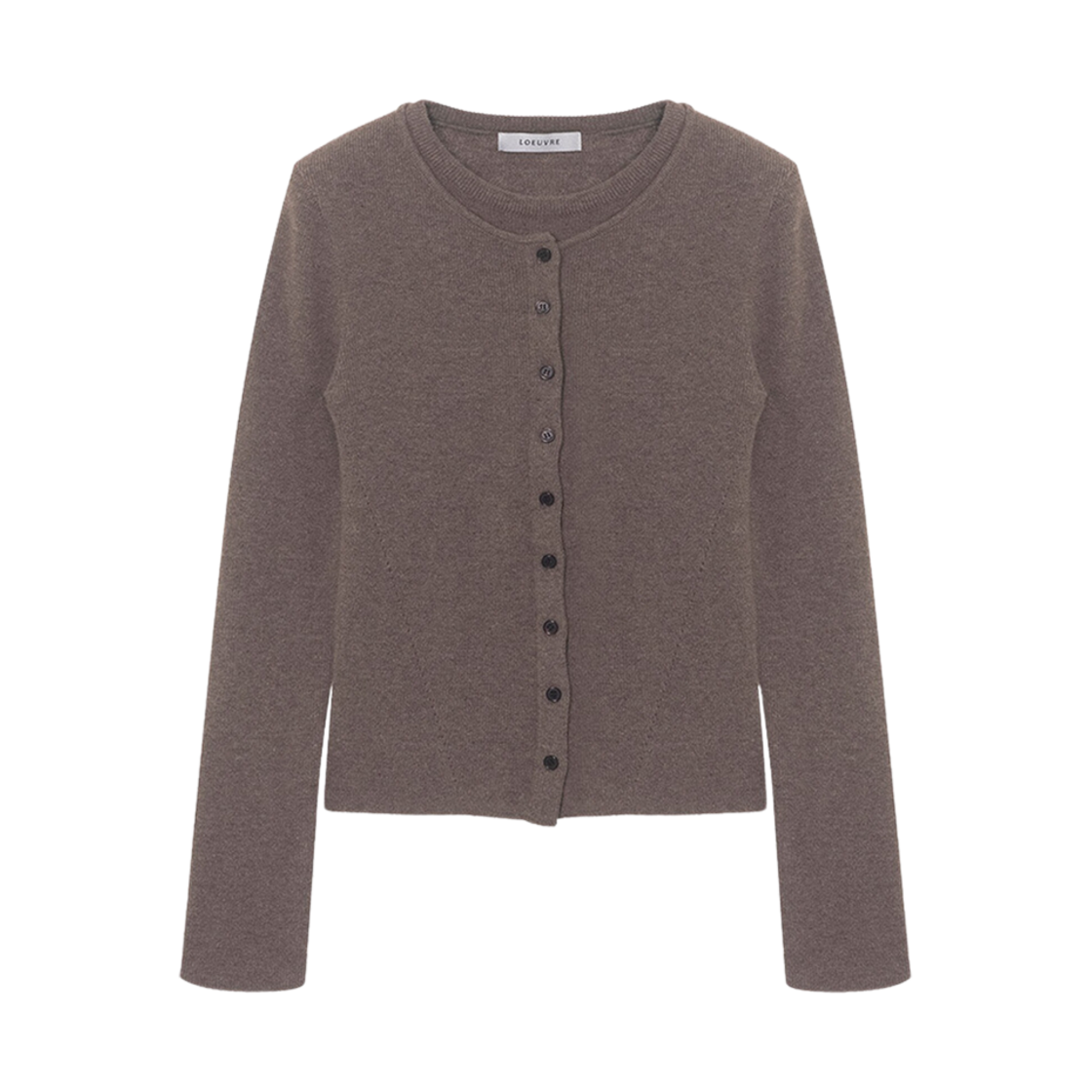 (W) 루에브르 레이어드 니트 풀오버 코코아((W) Loeuvre Layered Knit Pullover Cocoa)