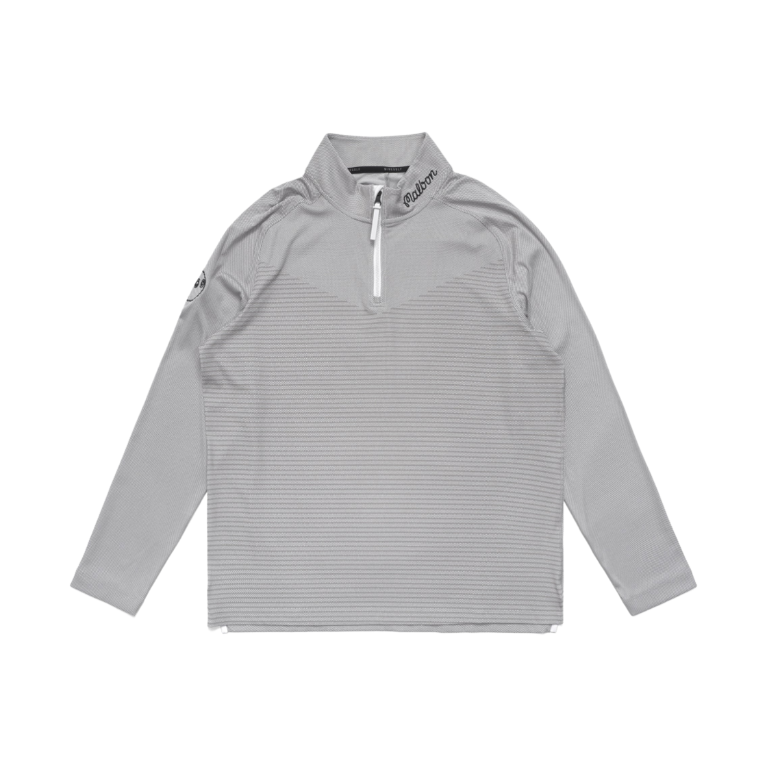 말본 골프 x 나이키 드라이핏 ADV 베이퍼 하프 집 탑 포톤 더스트(Malbon Golf x Nike Dri-Fit ADV Vapor Half Zip Top Photon Dust) - 1