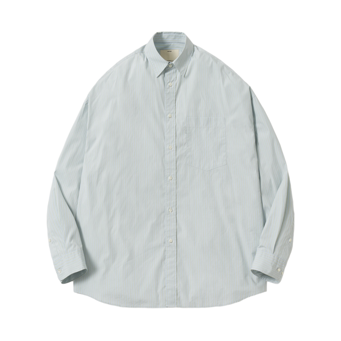 PCC0SHBS4CO01GT Pottery Big Shirt Green Stripe