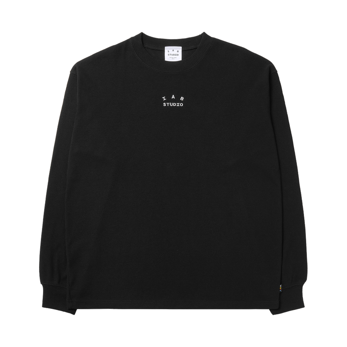 아이앱 스튜디오 와플 롱슬리브 블랙 화이트(IAB Studio Waffle Long Sleeve Black White)