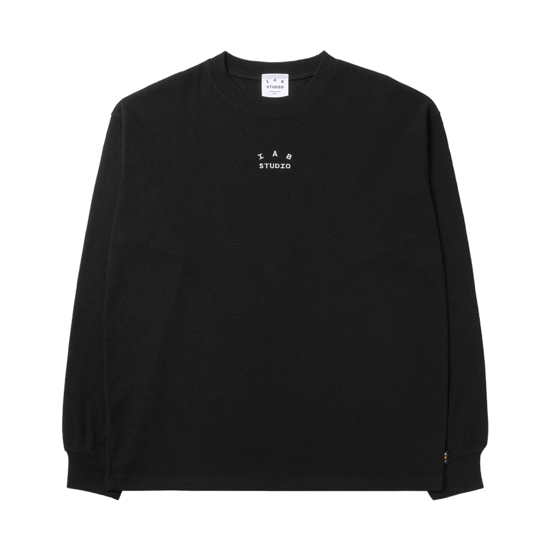 IAB Studio IAB Studio Waffle Long Sleeve Black White · S