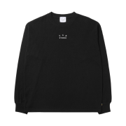 IAB Studio Waffle Long Sleeve Black White
