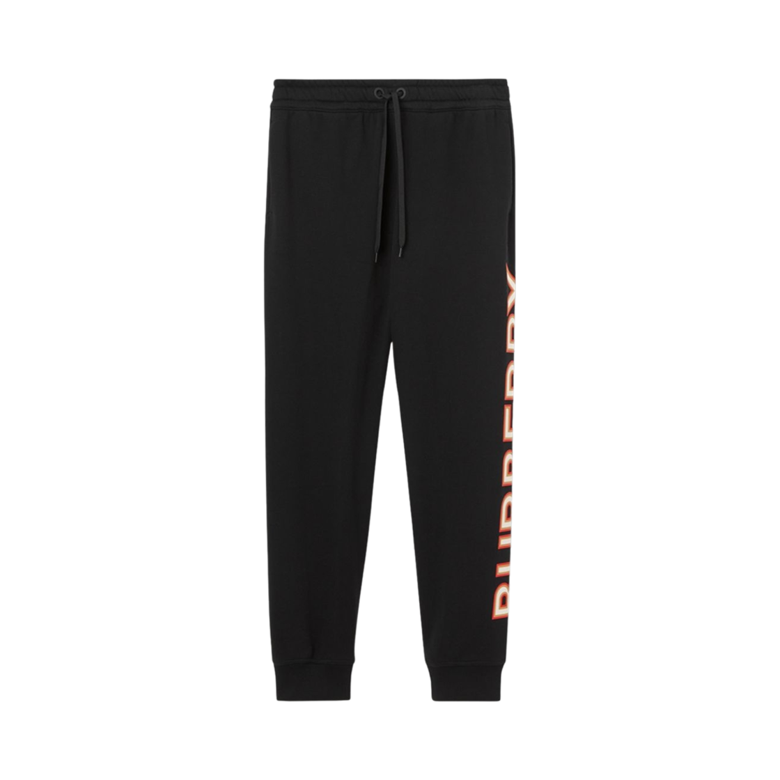 8037260 Burberry Logo Print Cotton Jogging Pants Black