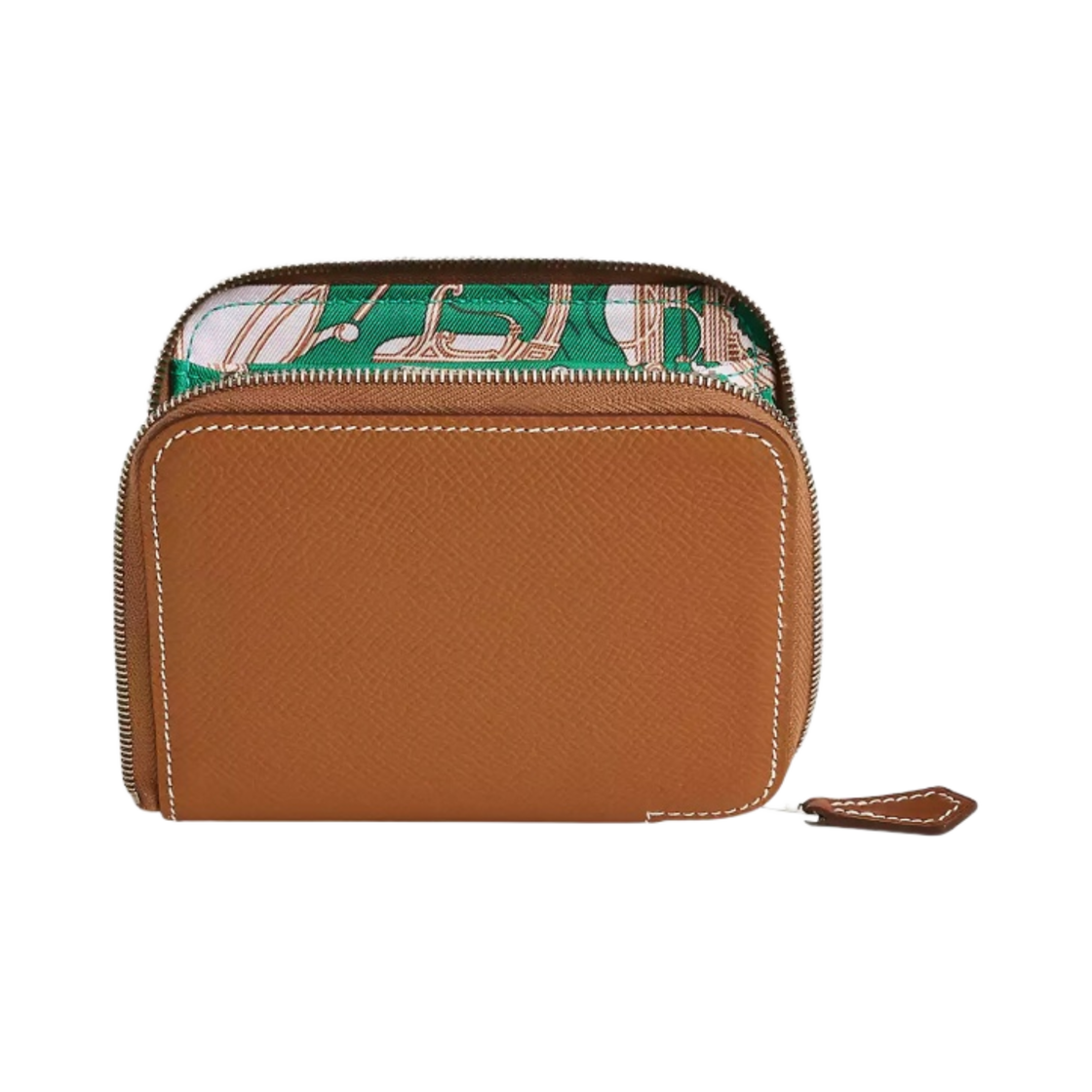 에르메스 실크인 컴팩트 지갑 앱송 바레니아 & 팔라듐 하드웨어 골드 멍뜨 모브 빨(Hermes Silk'In Compact Wallet Epsom Barenia & Palladium Gold Menthe Mauve Pale) - 1