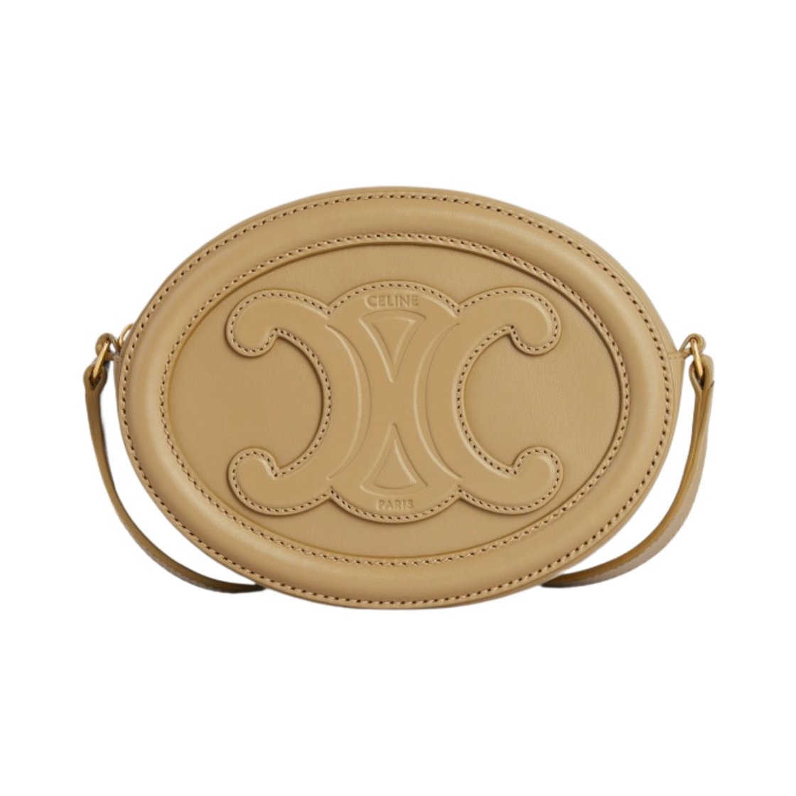 셀린느 스무스 카프스킨 크로스바디 오발 퍼스 레더 트리옹프 올리브(Celine Crossbody Oval Purse Cuir Triomphe in Smooth Calfskin Olive) - 1