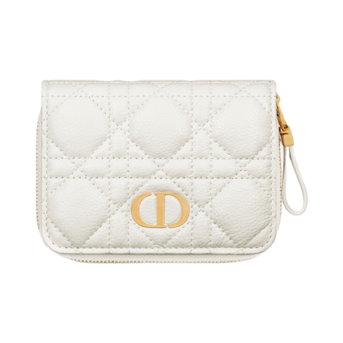 디올 카로 컴팩트 지퍼 지갑 라떼 서플 까나쥬 카프스킨(Dior Caro Compact Zipped Wallet Latte Supple Cannage Calfskin) - 1