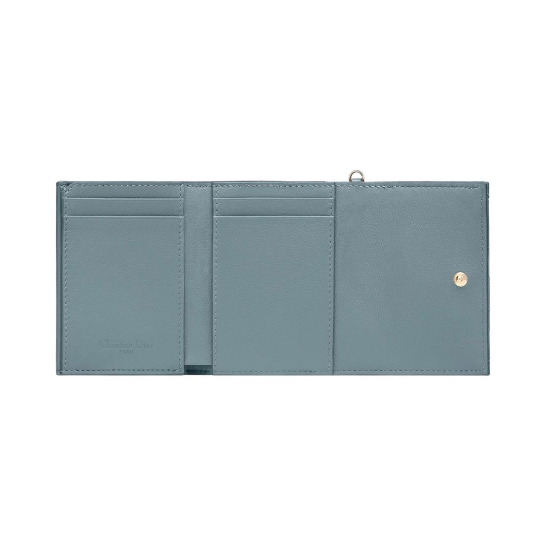 디올 레이디 로터스 지갑 페이턴트 까나쥬 카프스킨 클라우드 블루(Dior Lady Lotus Wallet Patent Cannage Calfskin Cloud Blue) - 3