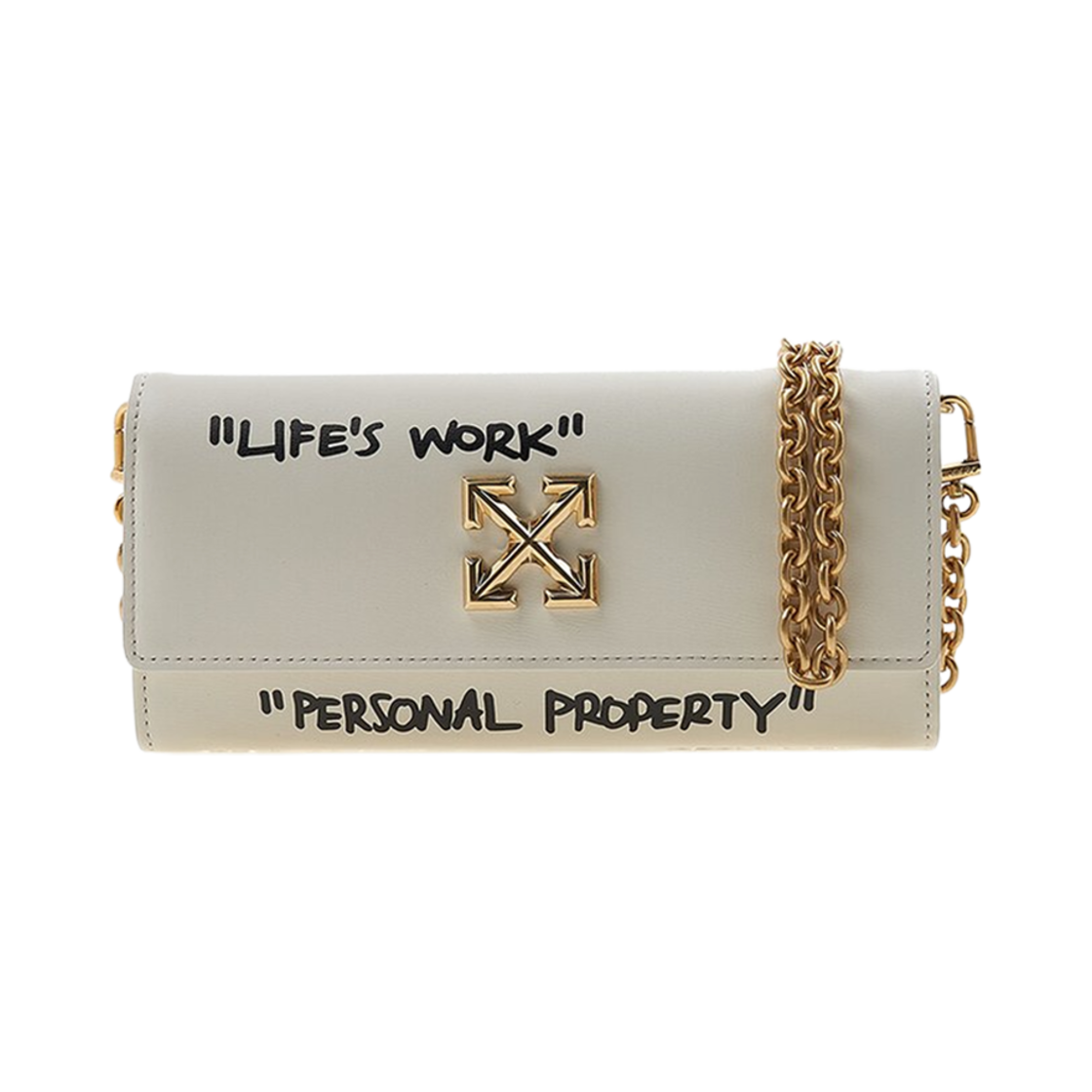 오프화이트 지트니 체인 월렛백 화이트(Off-White Jitney Chain Wallet Bag White)