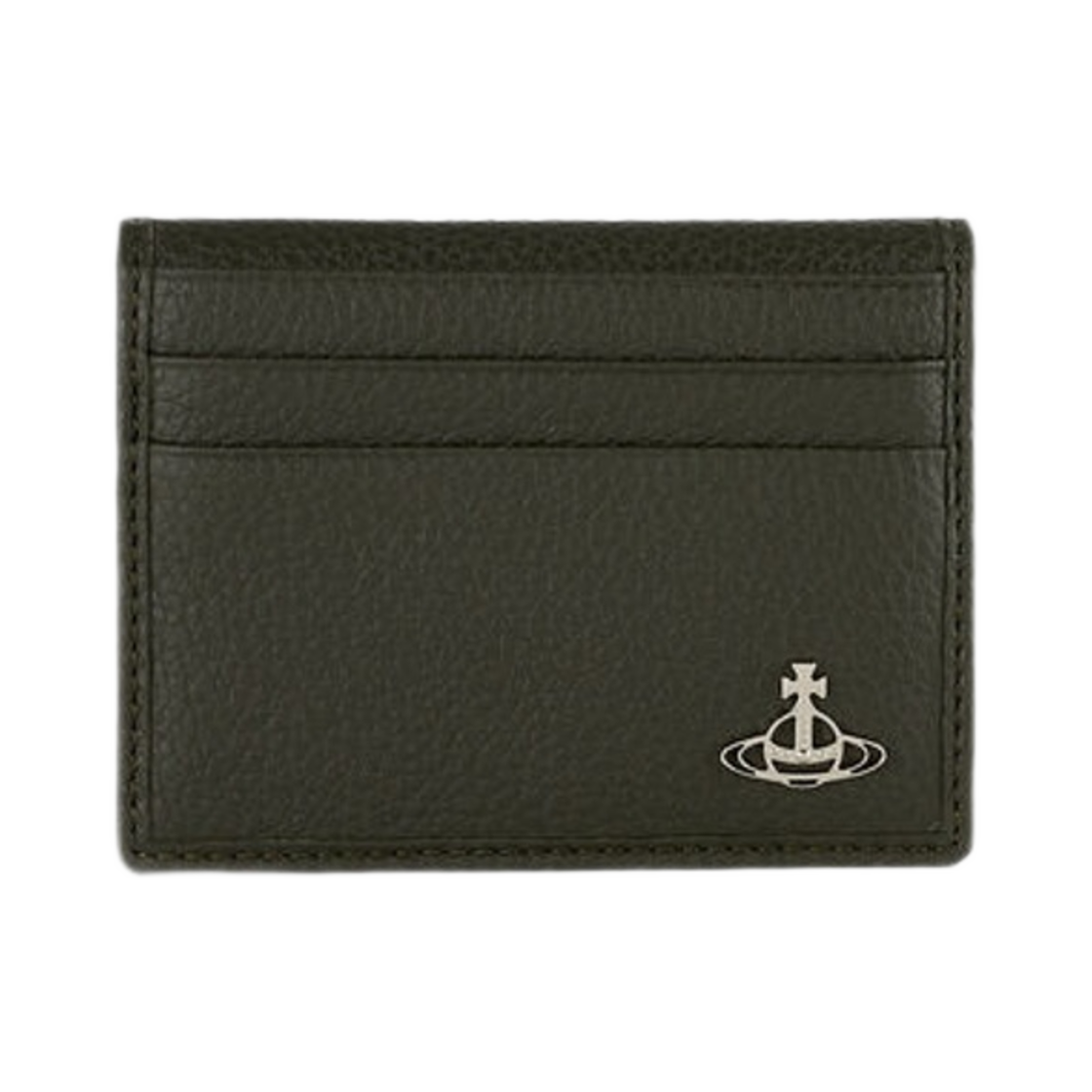 비비안 웨스트우드 그레인 레더 카드 홀더 그린(Vivienne Westwood Grain Leather Card Holder Green) - 1