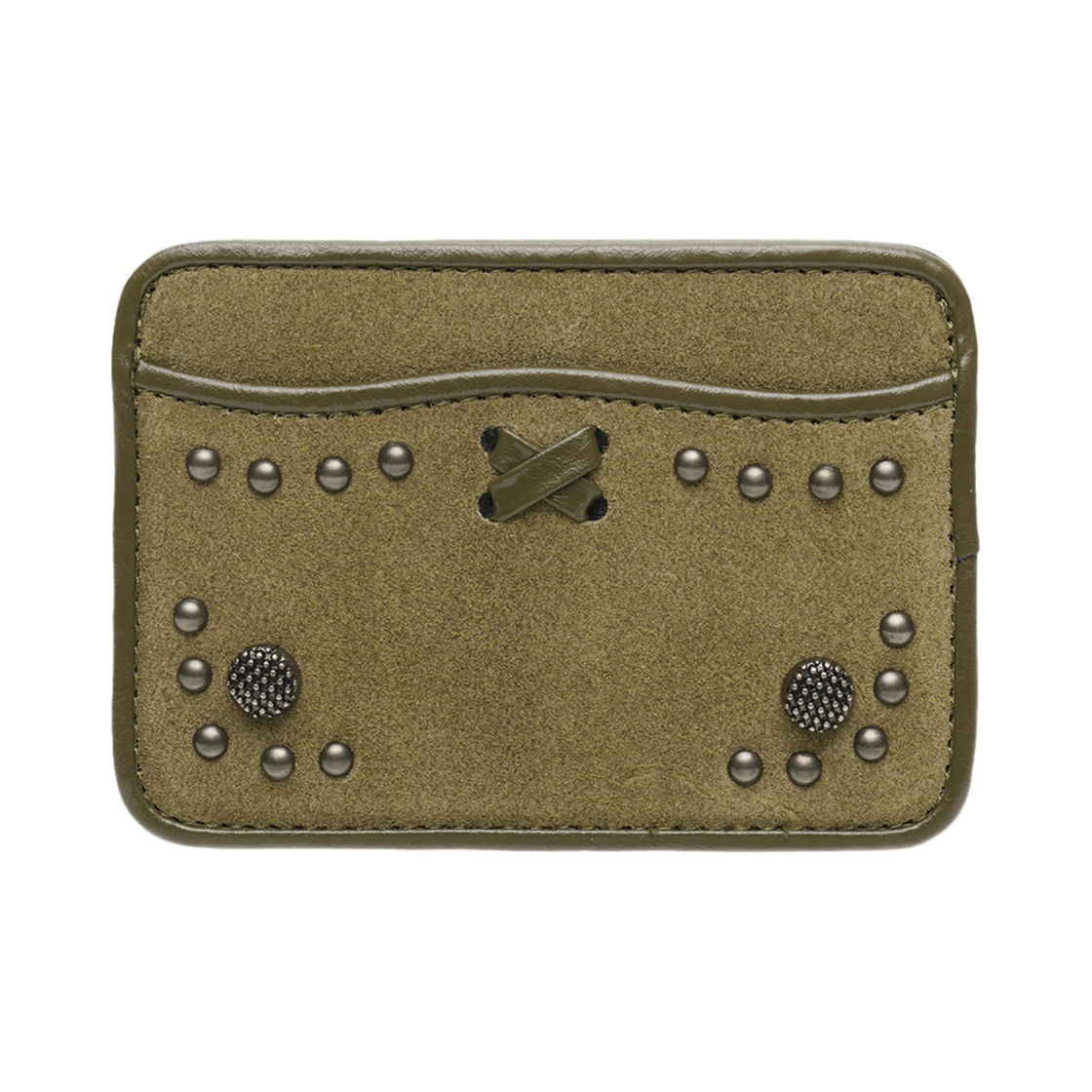 L09D6170942 Le Masque Abo Western Slim Card Wallet Khaki