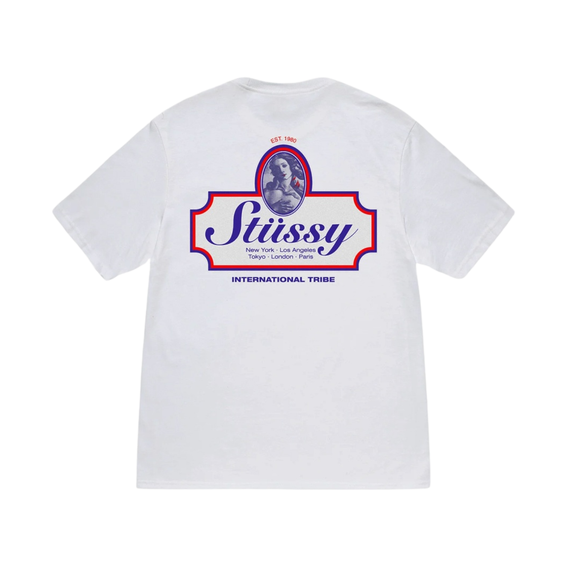 스투시 어센틱 티셔츠 화이트