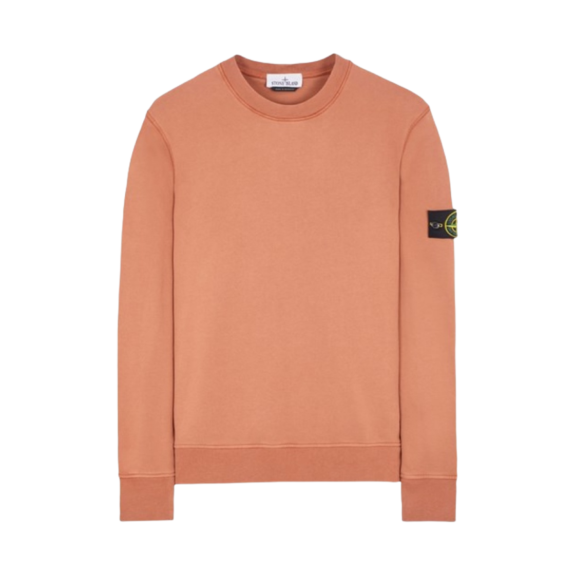 801563051-V0013 Stone Island 63051 Cotton Fleece Garment Dyed Sweatshirt Rust Brown - 24SS