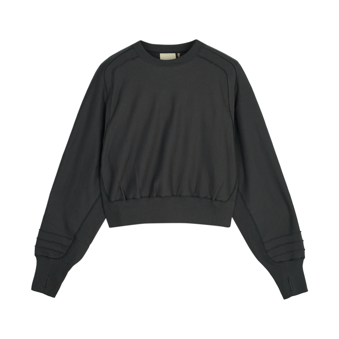 [KREAM 단독] 지안 예 오빗 탑 차콜 - 24FW([KREAM 단독] Jian Ye Orbit Top Charcoal - 24FW)