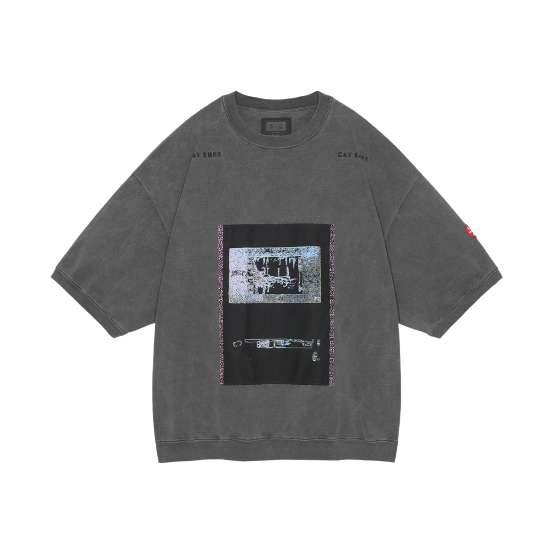 - Cav Empt Overdye Frame6 Crew Neck Charcoal - 24FW