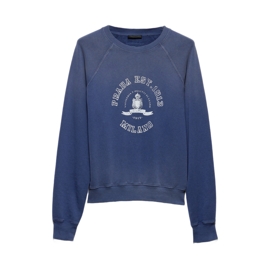 프라다 코튼 플리스 스웨트셔츠 네이비(Prada Cotton Fleece Sweatshirt Navy) - 1