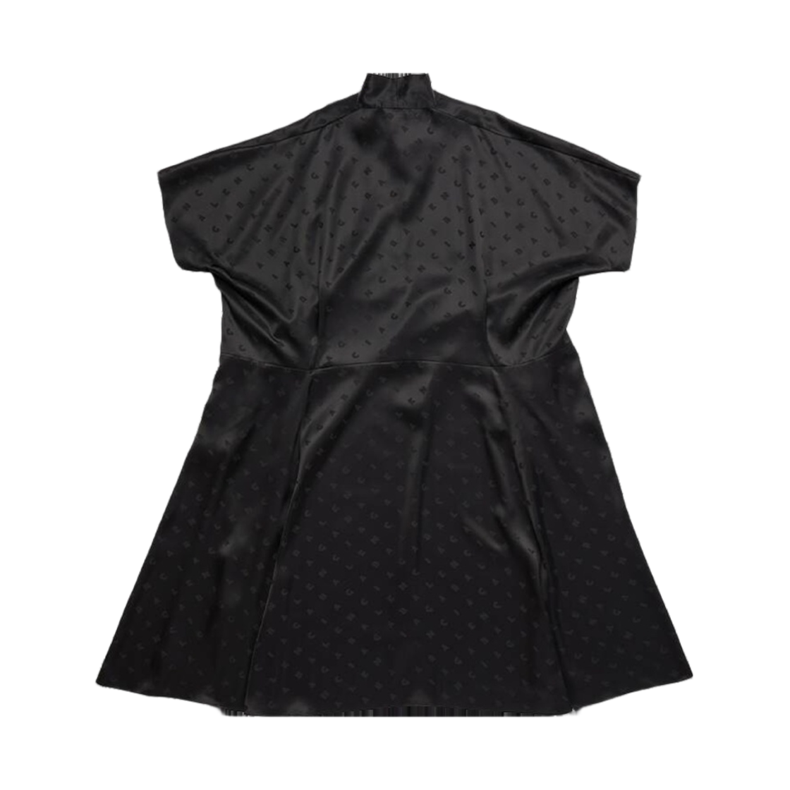 (W) 발렌시아가 로고 레터 올 오버 오버사이즈 드레스 블랙((W) Balenciaga Logo Letters All Over Oversized Dress Black) - 2