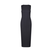 (W) Pleats Please Issey Miyake New Colorful Basics 4 Dress Navy