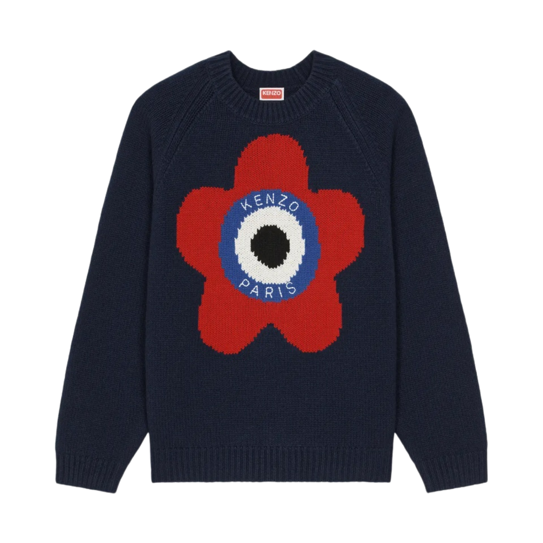 FD65PU4103BC-77 Kenzo Target Wool Jumper Midnight Navy
