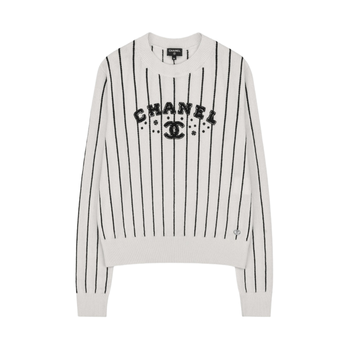 (W) 샤넬 풀오버 화이트 블랙((W) Chanel Pullover White Black)