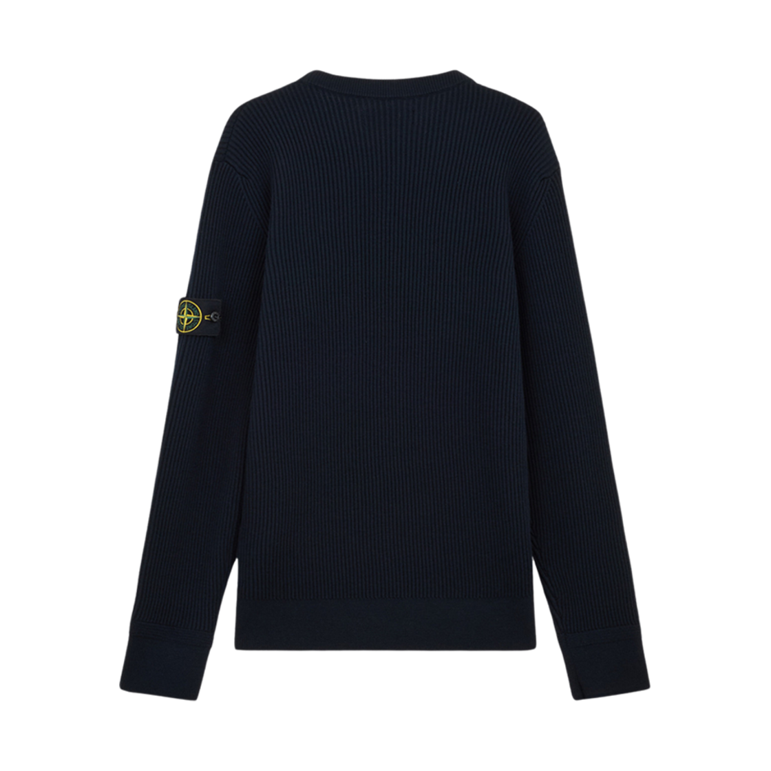 스톤 아일랜드 553C2 풀 립 RWS 울 크루넥 스웨터 위드 밴드 모티프 네이비 블루 - 24FW(Stone Island 553C2 Full Rib RWS Wool Crewneck Sweater with Band Motif Navy Blue - 24FW) - 2