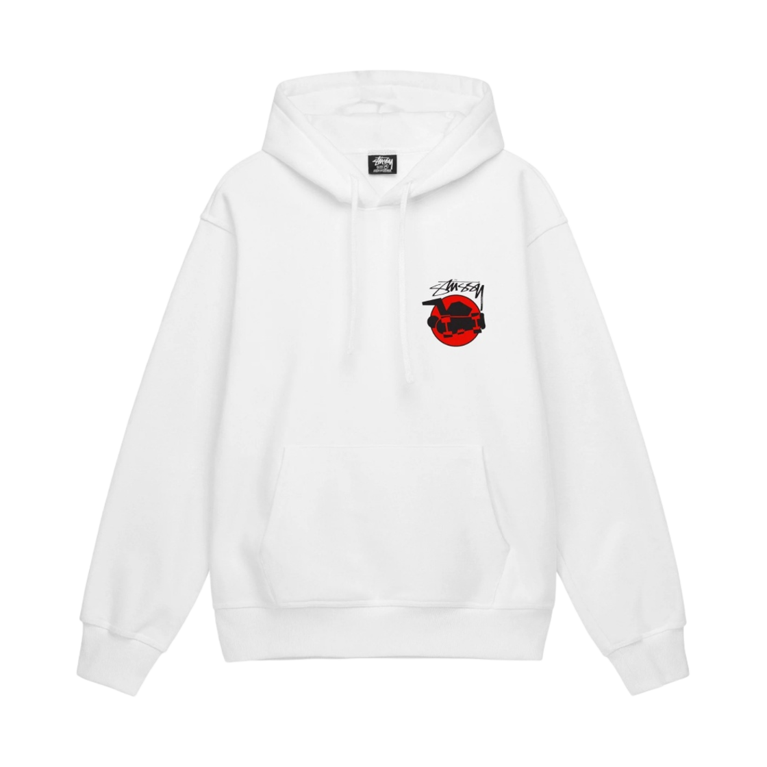스투시 스케이트맨 후드 화이트(Stussy Skateman Hoodie White) - 2