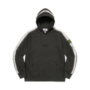 Supreme x Stone Island Stripe Hooded Sweatshirt Black - 22SS