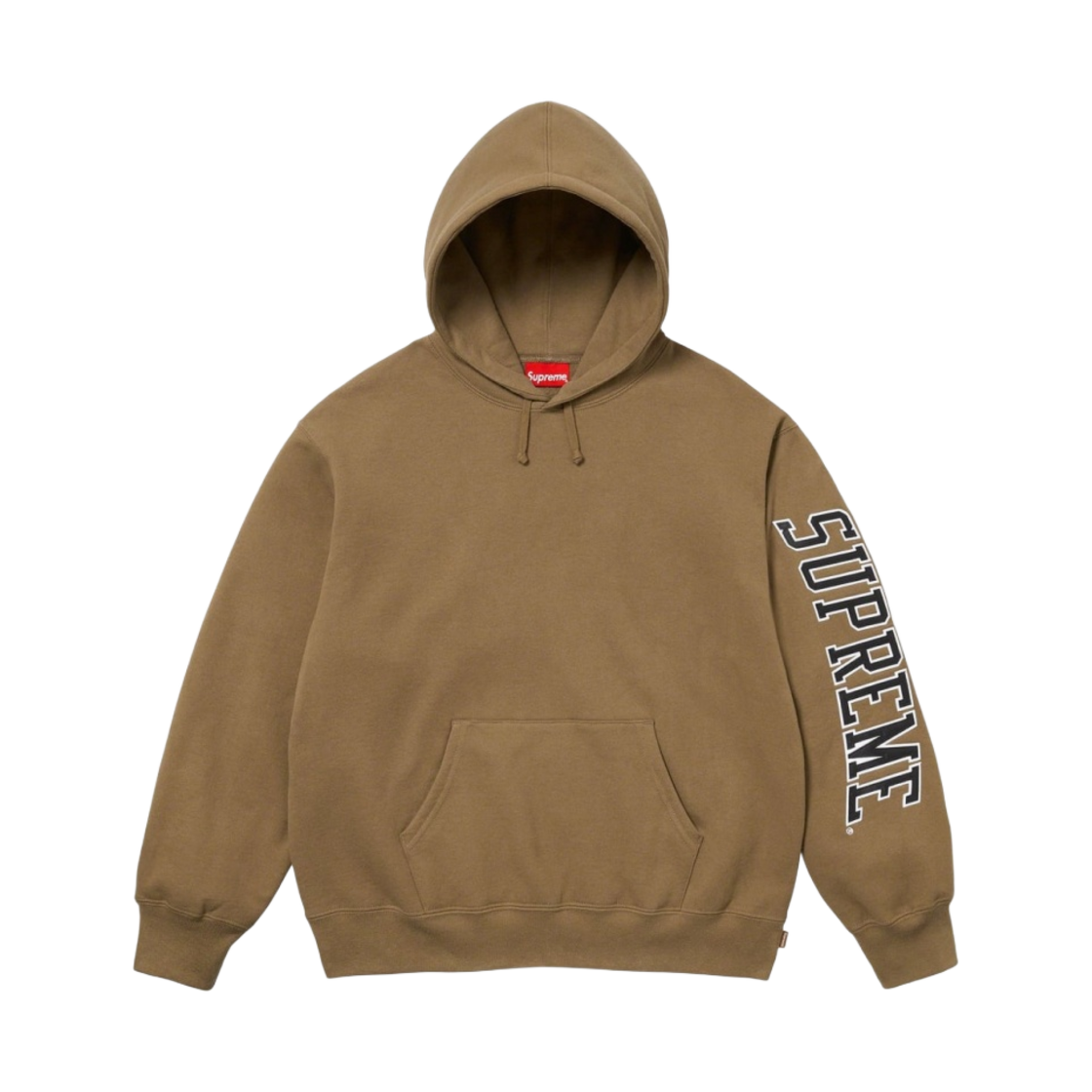 - Supreme Sleeve Arc Hooded Sweatshirt Dark Khaki - 23FW