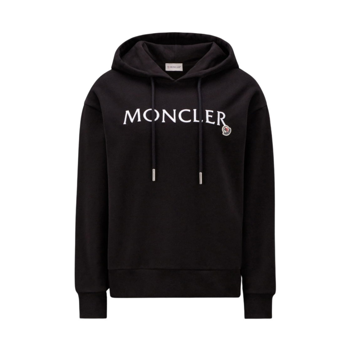 (W) 몽클레르 로고 후드 블랙 - 23SS