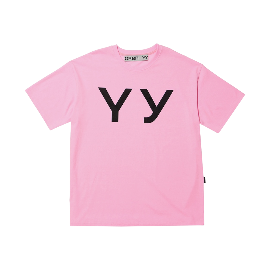 오픈 Yy 컬러 부산 와이와이 박스 티셔츠 핑크(Open Yy Color Busan Yy Box T-Shirt Pink)
