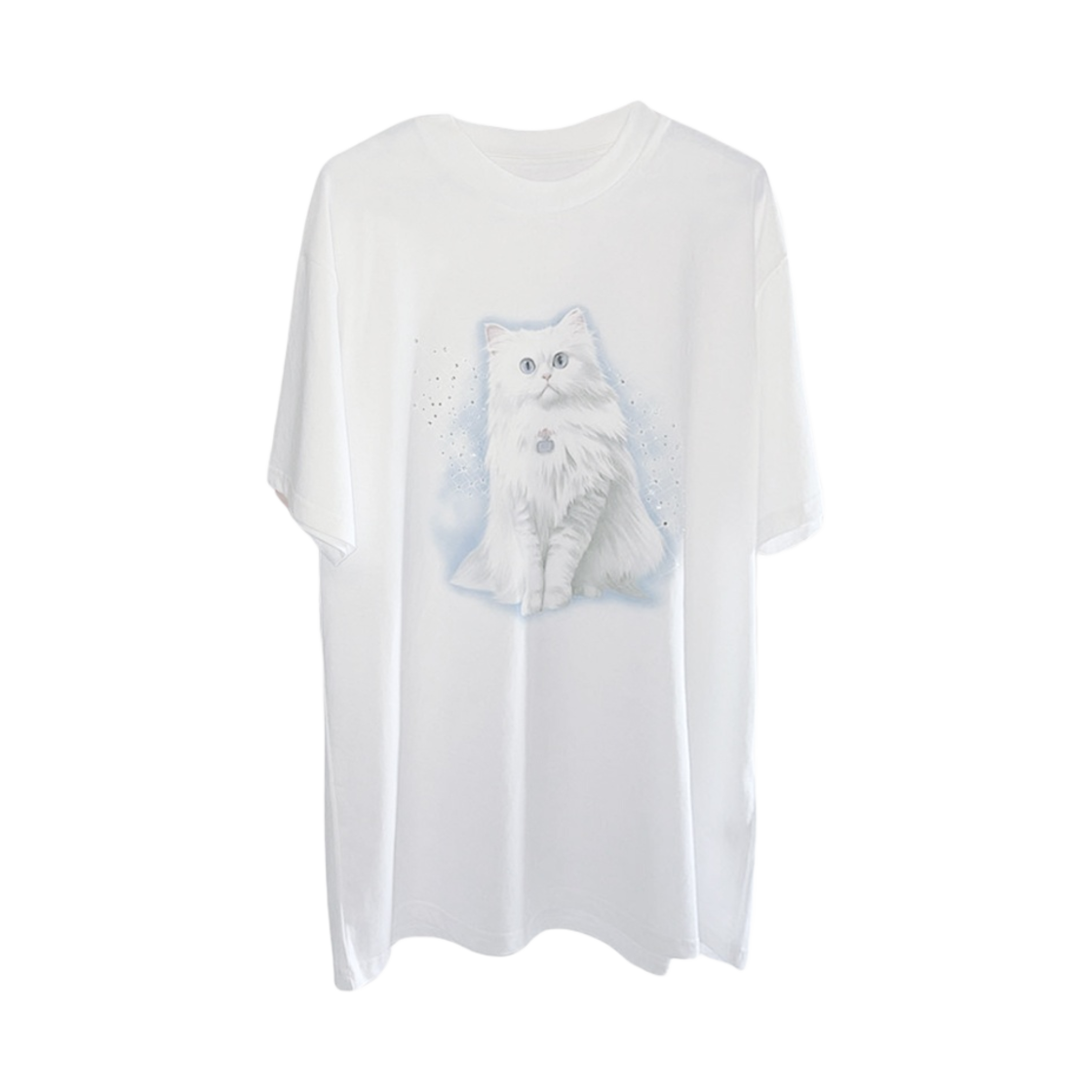 (W) 라즈베리파이 트윙클 키티 티셔츠 화이트((W) Raspberrypie Twinkle Kitty T-Shirt White)