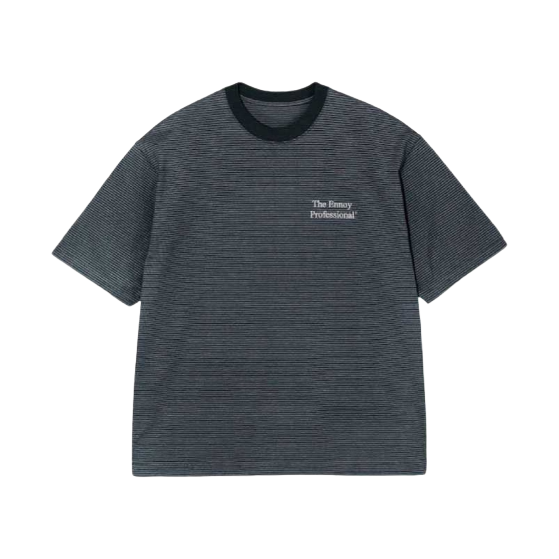 엔노이 숏슬리브 보더 티셔츠 블랙(Ennoy SS Border T-Shirt Black)