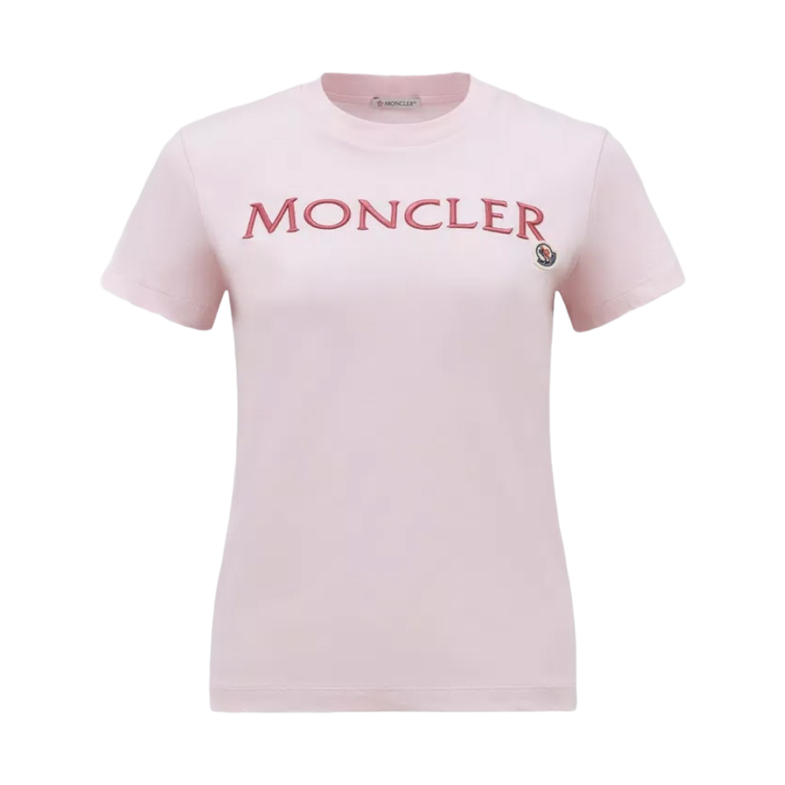 J1-093-8C00006-829HP-50B (W) Moncler Embroidered Logo T-Shirt Pink - 24SS