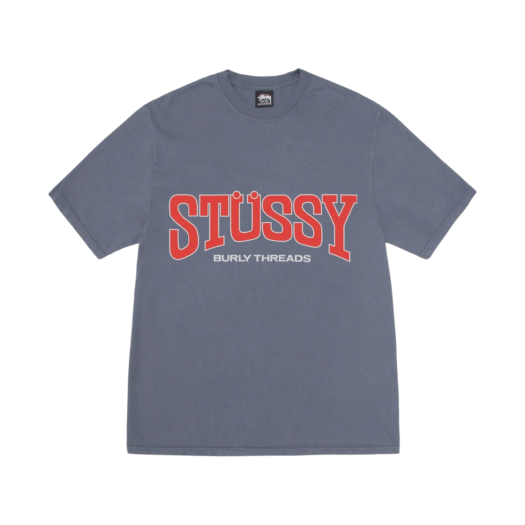 ★人気【STUSSY】Burly Threads Pigment Dyed T-Shirt★Oliv.e org.jpg