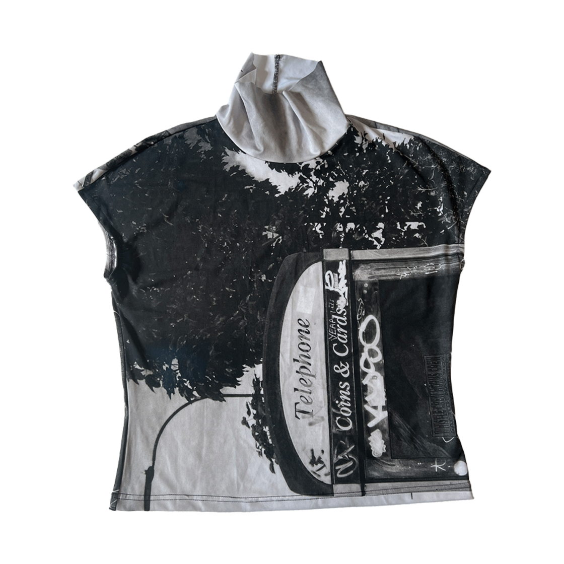 S25SS1005PP SEEN Hi-Neck T-Shirts Payphone