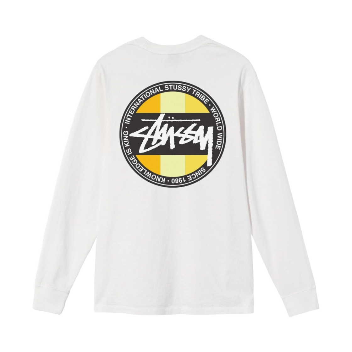 스투시 클래식 닷 다이드 롱슬리브 티셔츠 내츄럴