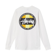 Stussy Classic Dot Dyed LS T-Shirt Natural