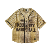 Kapital Fancy Tweed Great Kountry Baseball Shirt Yellow