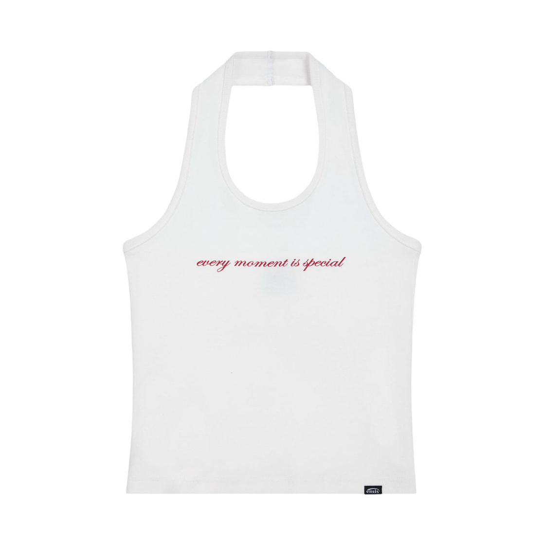 - (W) Emis Halter Neck Tank Top White