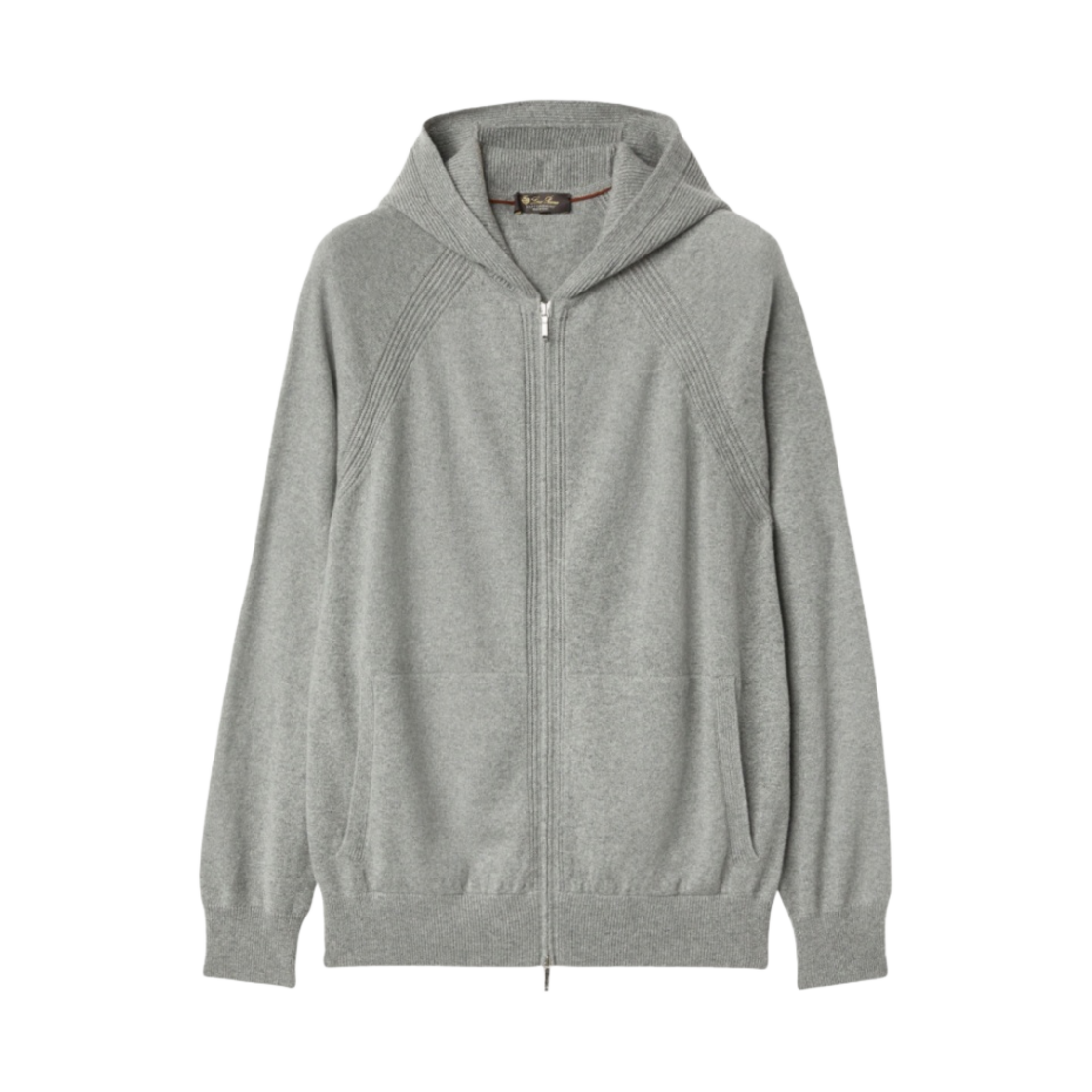 FAM1820-M004 Loro Piana Merano Bomber Jacket Flannel Melange