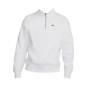 Nike NRG Solo Swoosh Heavy Weight BB Quarter Zip Top White Black - Asia