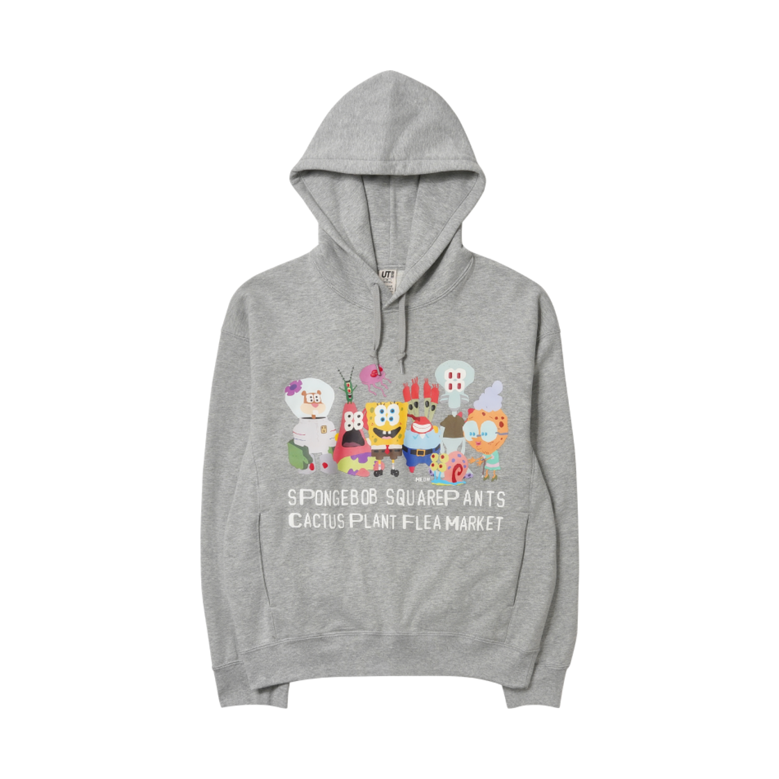 유니클로 UT x CPFM x 스폰지밥 스웨트 풀 파카 A 그레이(Uniqlo UT x CPFM x SpongeBob Sweat Pull Parka A Gray)