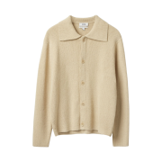 Cos Boucle-Knit Cardigan Beige