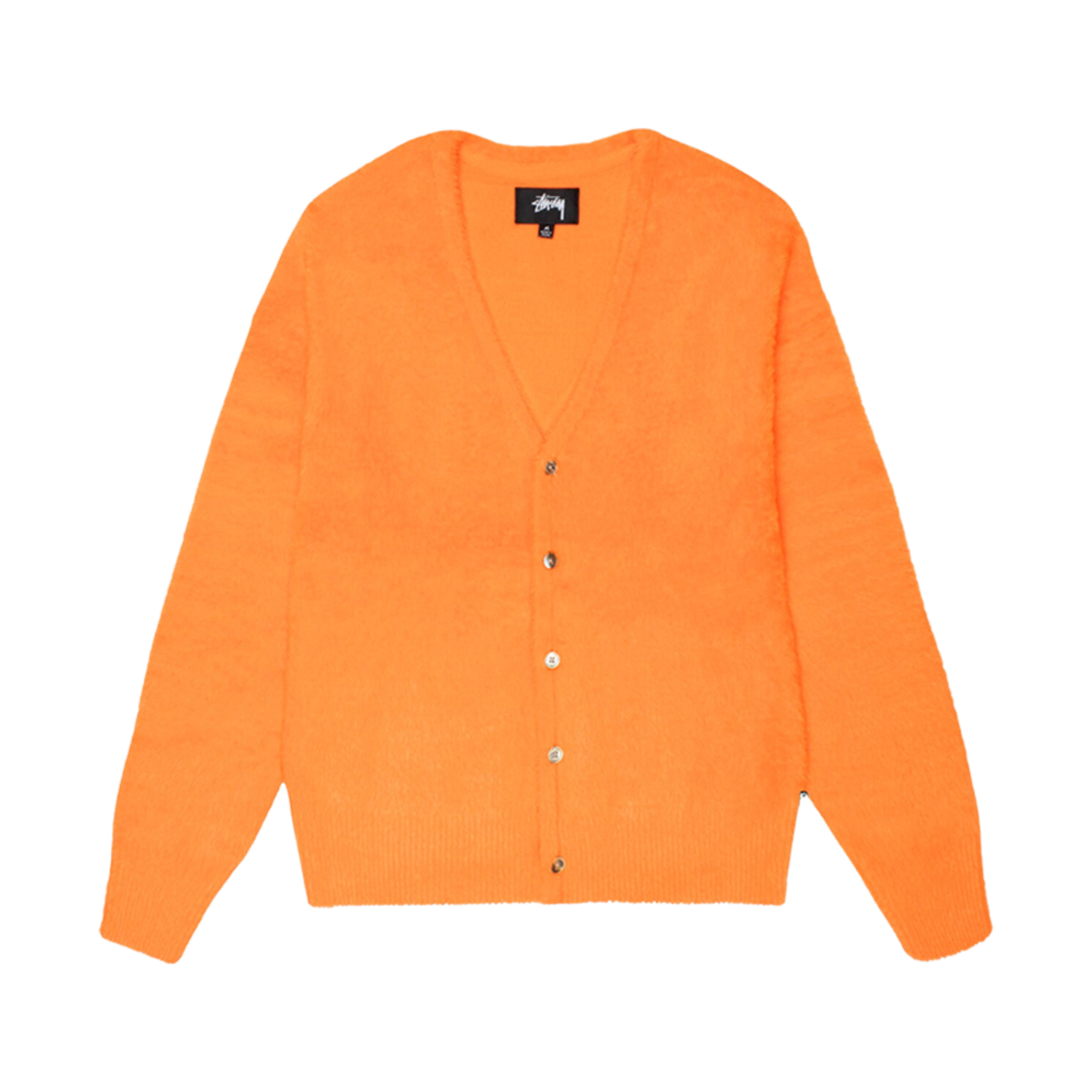 117094 Stussy Shaggy Cardigan Red Orange
