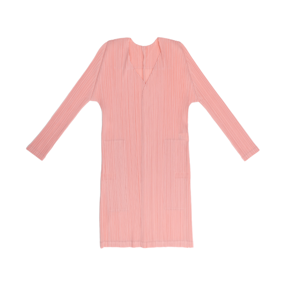 이세이 미야케 롱가디건 핑크